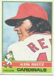 1976 Topps Baseball Cards      158     Ken Reitz